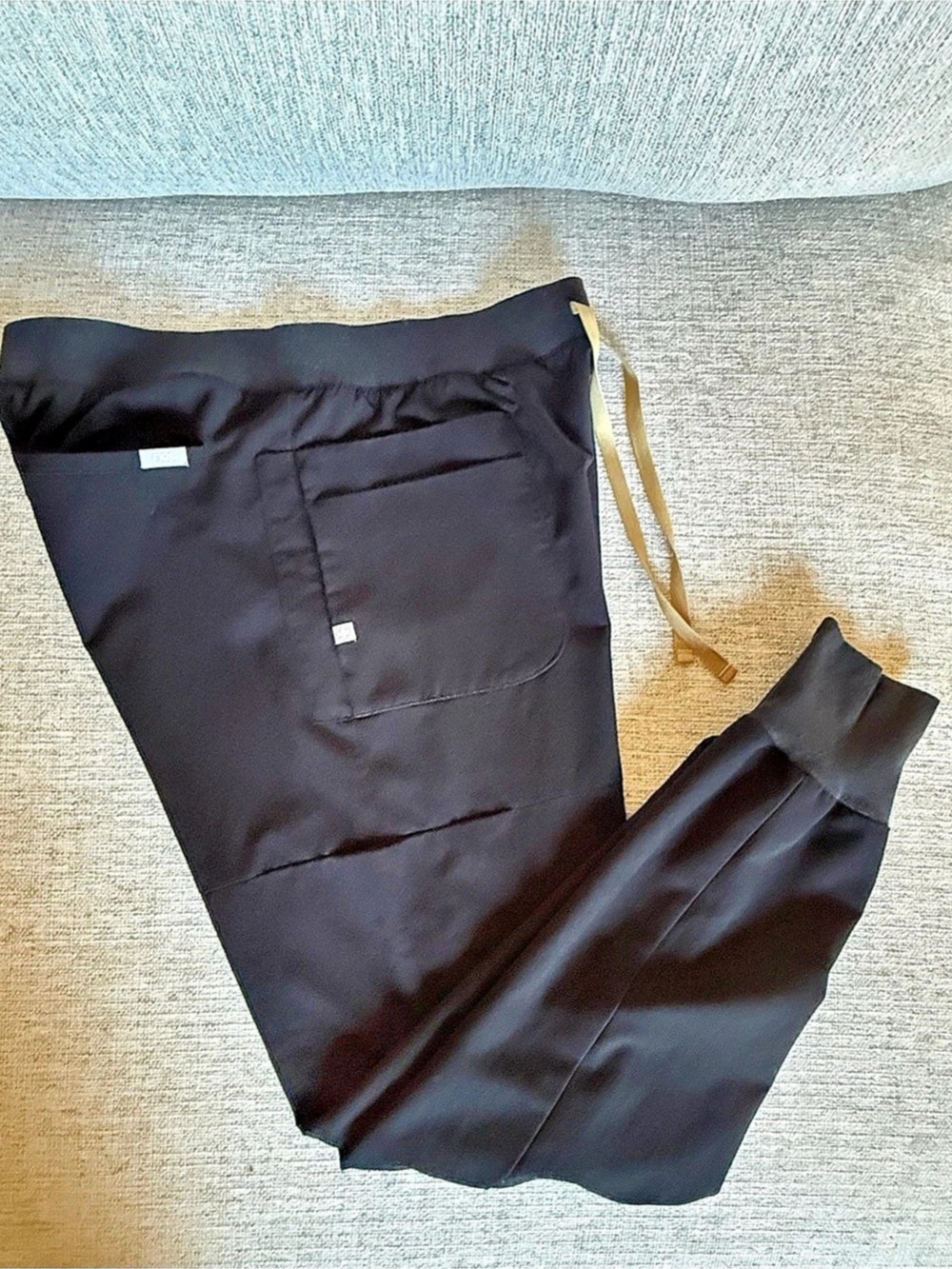 FIGS Technical Collection Slim Jogger Scrub Pants Black Medium Tall M/T